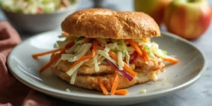 Crunchy Apple Slaw Chicken Sandwiches