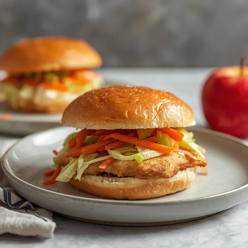 Crunchy Apple Slaw Chicken Sandwiches Crunchy Apple Slaw Chicken Sandwiches