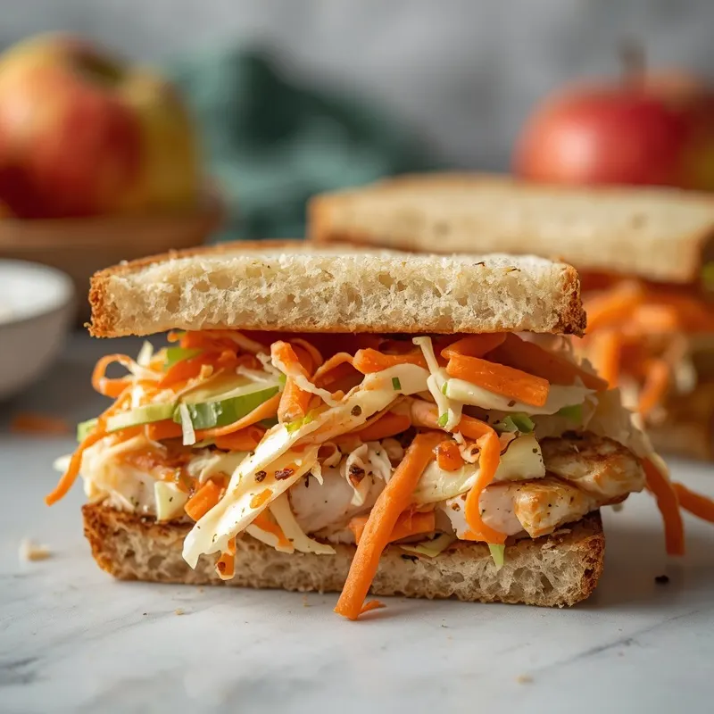 Crunchy Apple Slaw Chicken Sandwiches Crunchy Apple Slaw Chicken Sandwiches
