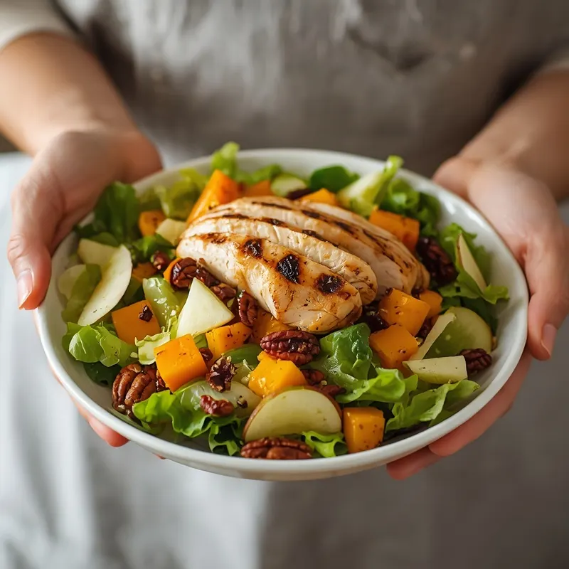 Fresh Autumn Chicken Chopped Salad