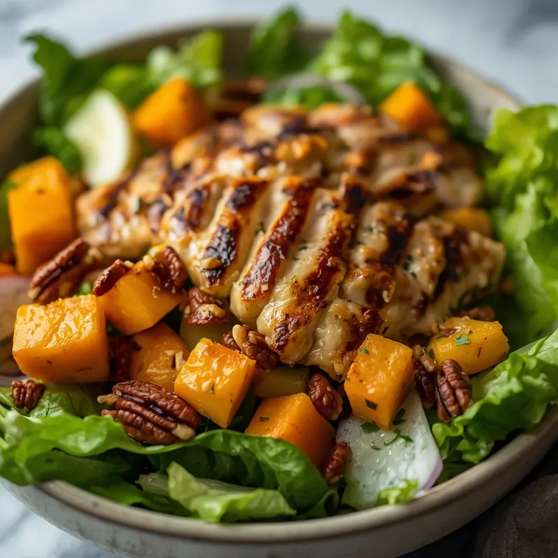 Fresh Autumn Chicken Chopped Salad