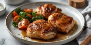 Golden Baked Maple Dijon Chicken Thighs
