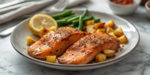 Golden Baked Salmon Potato Dinner