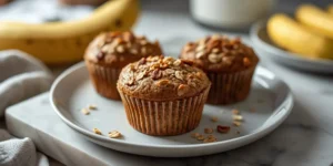 Soft Banana Oat Lunchbox Muffins