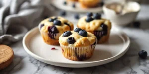 Fluffy Blueberry Yogurt Muffin Cups