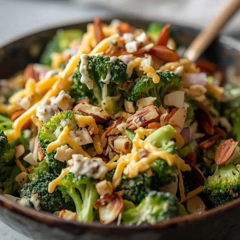 Fresh Broccoli Cheddar Crunch Salad Fresh Broccoli Cheddar Crunch Salad