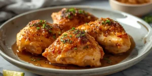 Juicy Brown Sugar Garlic Chicken Thighs