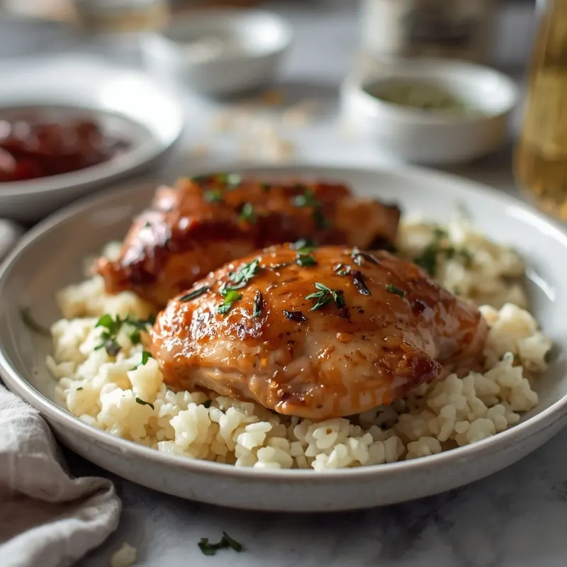 Juicy Brown Sugar Garlic Chicken Thighs Juicy Brown Sugar Garlic Chicken Thighs