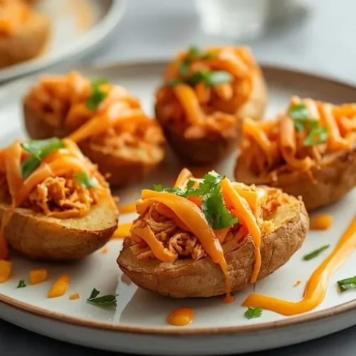 buffalo chicken potato skins recipe