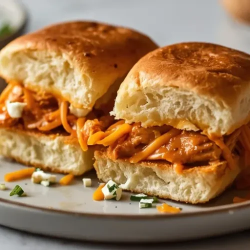buffalo chicken slider bake recipe