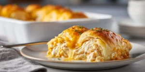 Golden Rotisserie Chicken Crescent Bake