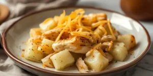 Cheesy Chicken Ranch Potato Bake