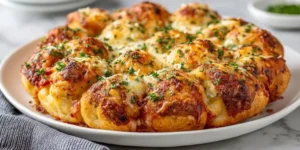 Cheesy Garlic Knot Pizza Bake