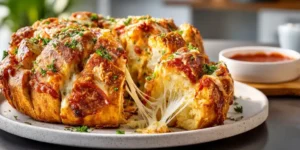 Cheesy Football Pull Apart Pizza Bread