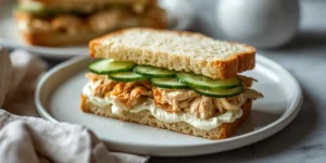 Fresh Chicken Cucumber Tea Sandwiches
