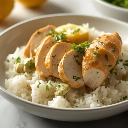 chicken lemon dill rice bowls recipe