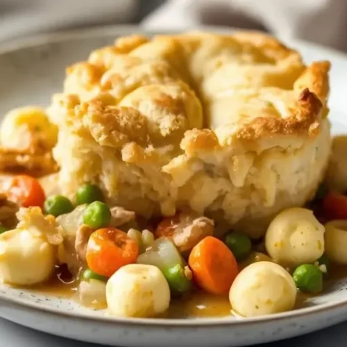 chicken pot pie biscuit skillet recipe