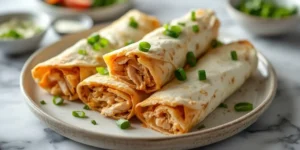 Creamy Chicken Ranch Tortilla Roll Ups