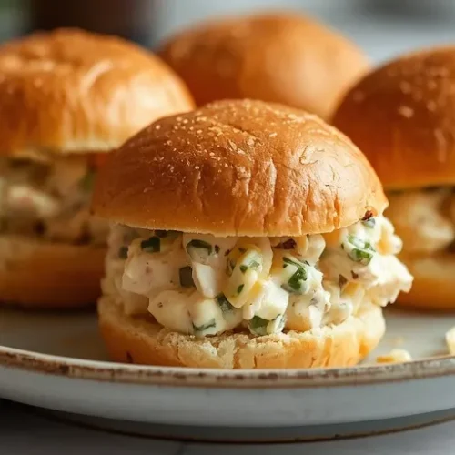 chicken salad croissant sliders recipe