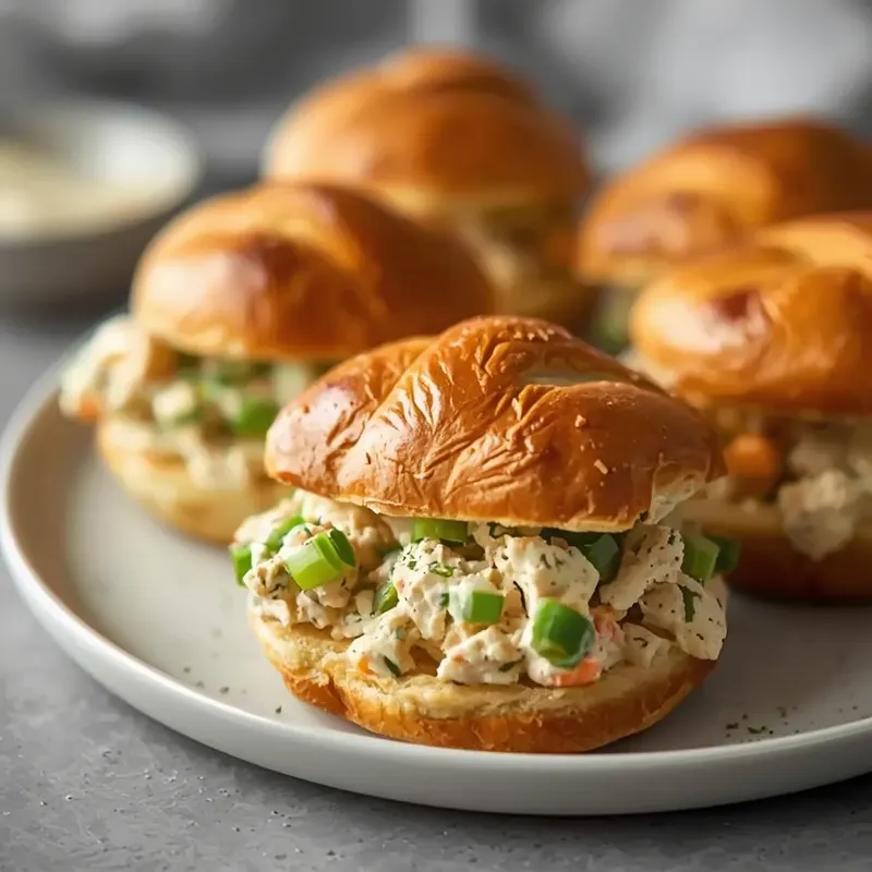 Creamy Chicken Salad Croissant Sliders Creamy Chicken Salad Croissant Sliders