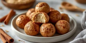 Soft Cinnamon Roll Protein Bites