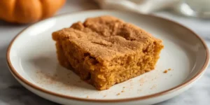 Soft Cinnamon Sugar Pumpkin Blondies
