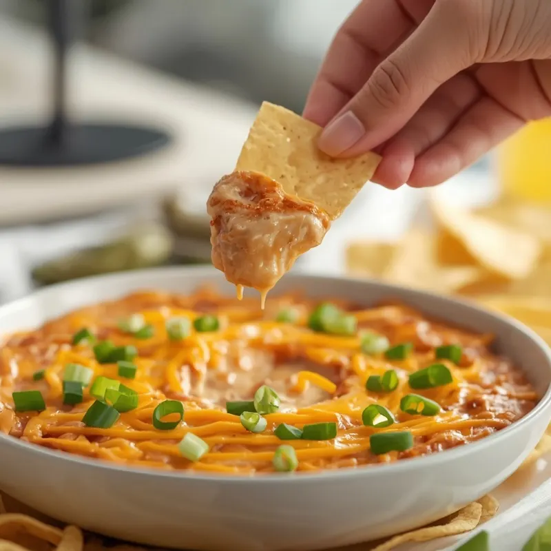 Creamy Cream Cheese Chicken Taco Dip