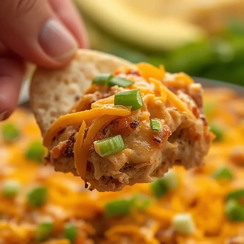 Creamy Cream Cheese Chicken Taco Dip
