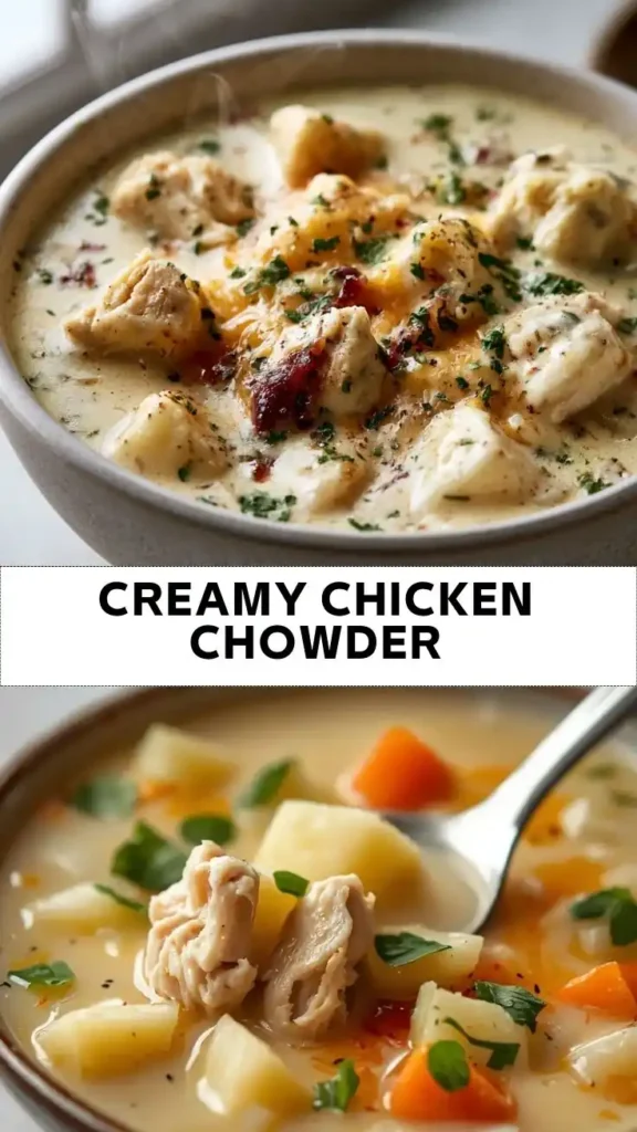 Creamy Chicken Chowder | Easy Comfort Food Soup Recipe Creamy Chicken Chowder Recipe ā Hearty Chicken and Potato Soup