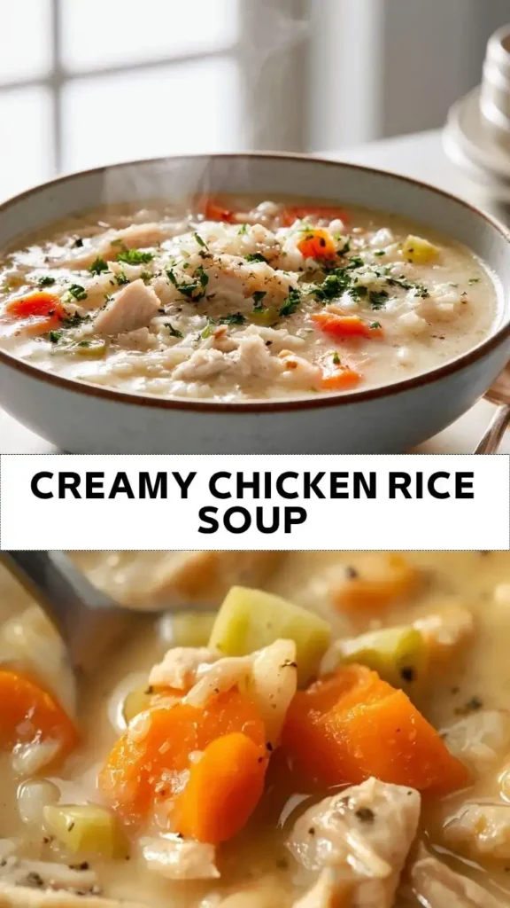 Creamy Chicken and Rice Soup