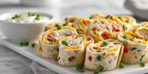 Creamy Rotisserie Chicken Pinwheel Platter