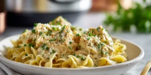 Creamy Slow Cooker Garlic Ranch Chicken