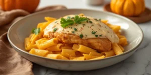 Rich Creamy Pumpkin Chicken Alfredo