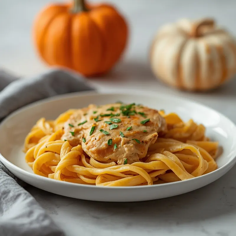 Rich Creamy Pumpkin Chicken Alfredo Rich Creamy Pumpkin Chicken Alfredo