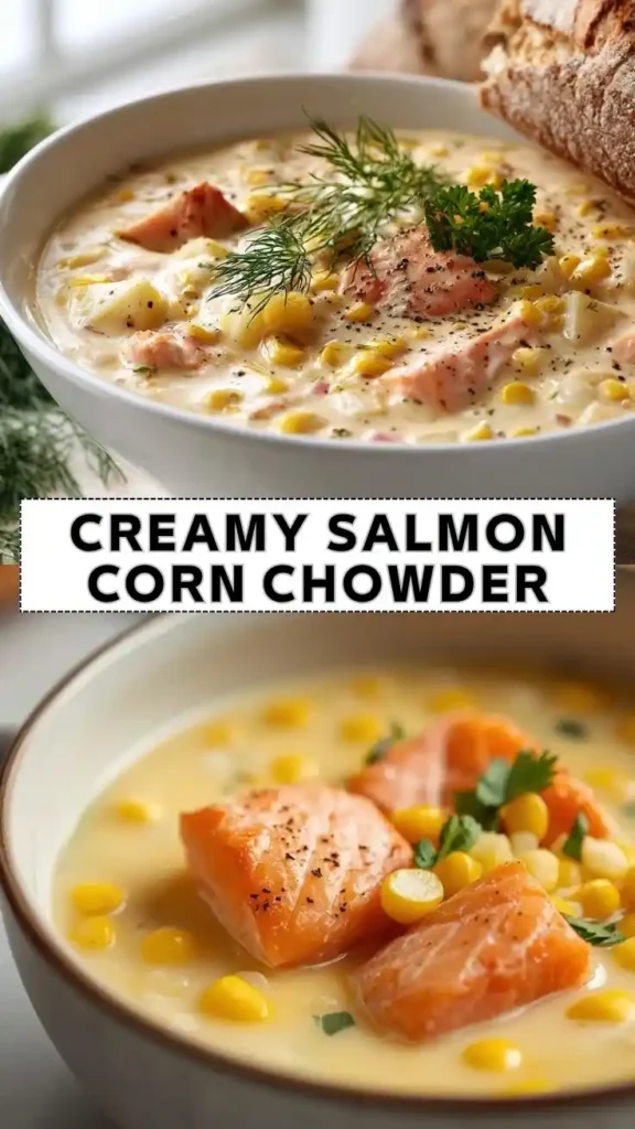 Creamy Salmon Corn Chowder Recipe Creamy Salmon Corn Chowder with Potatoes