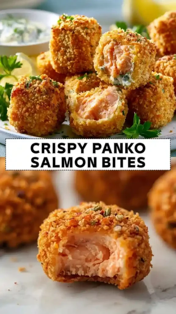 Crispy Panko Salmon Bites Recipe Crispy Panko Salmon Bites with Golden Crunch