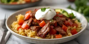 Slow Cooker Steak Burrito Bowl for Meal Prep