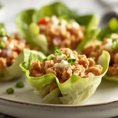 crunchy ranch chicken salad cups recipe