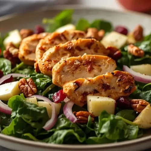 fall chopped salad with chicken recipe