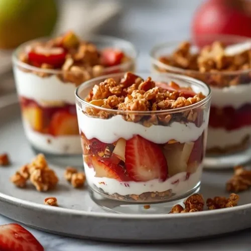 fall fruit yogurt parfait cups recipe
