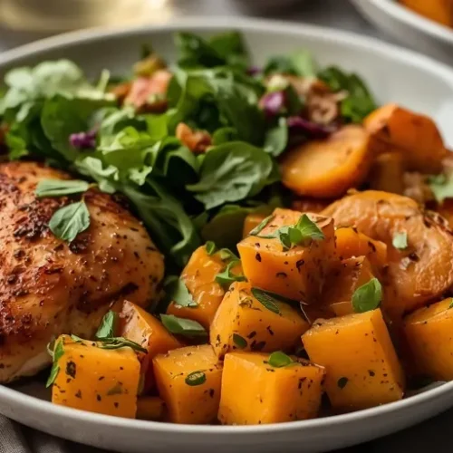 fall harvest chicken bowls recipe