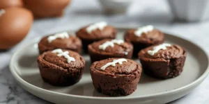Fudgy Football Brownie Bite Cups