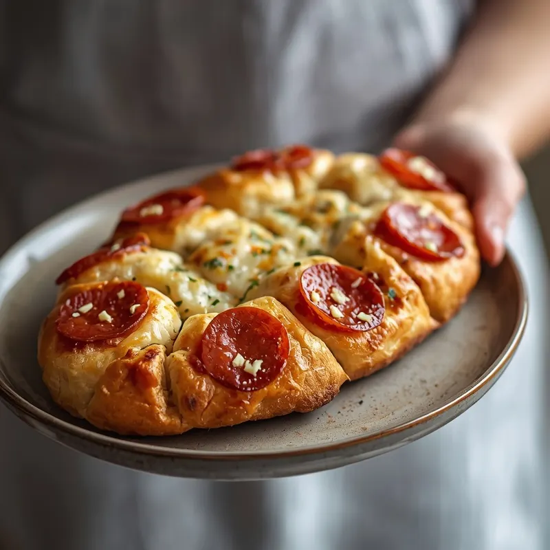 Cheesy Football Pull Apart Pizza Bread Cheesy Football Pull Apart Pizza Bread