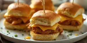 Cheesy Garlic Butter Chicken Sliders