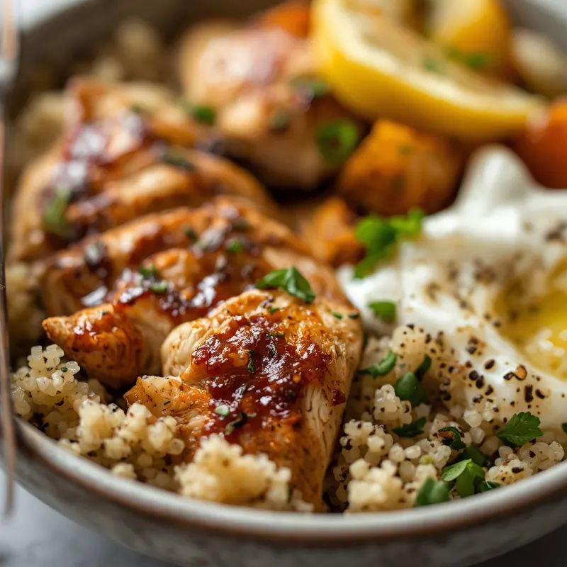 Fresh Garlic Herb Chicken Quinoa Bowls Fresh Garlic Herb Chicken Quinoa Bowls