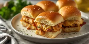 Cheesy Garlic Parmesan Chicken Sliders