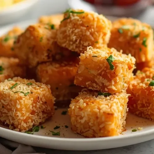 garlic parmesan salmon bites recipe