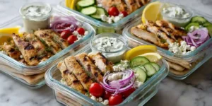 Fresh Meal Prep Chicken Gyro Boxes