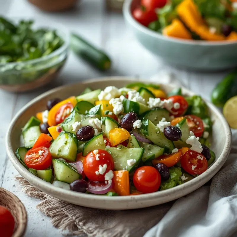 Fresh Greek Cucumber Feta Salad Boxes Fresh Greek Cucumber Feta Salad Boxes