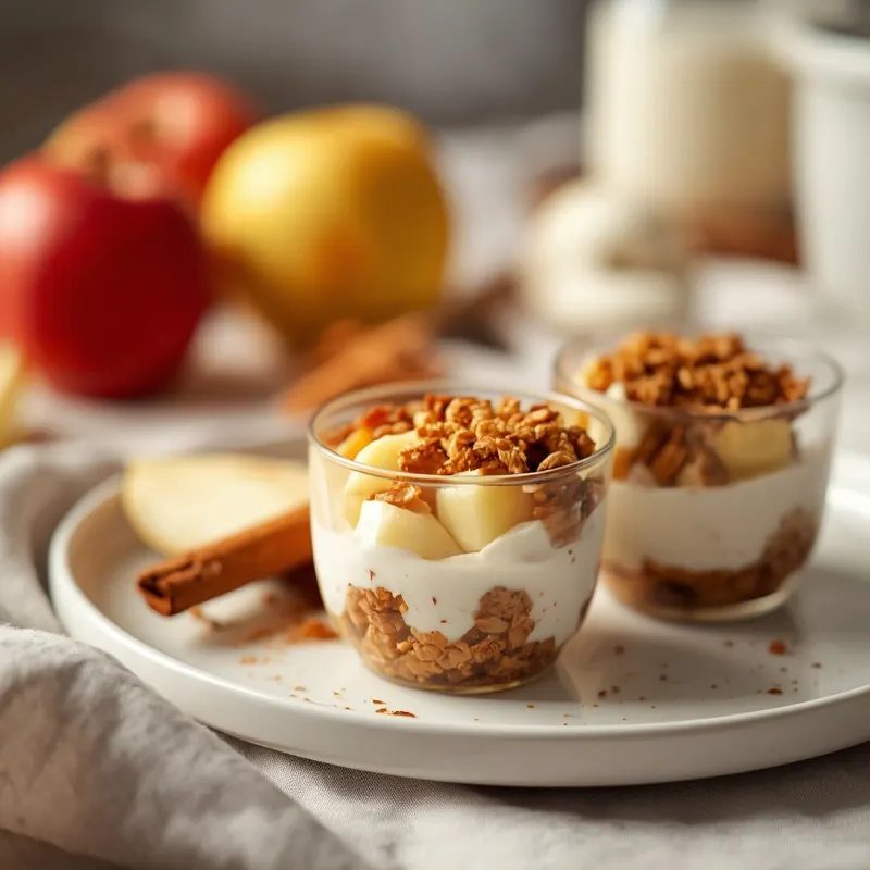 Fresh Greek Yogurt Apple Snack Cups